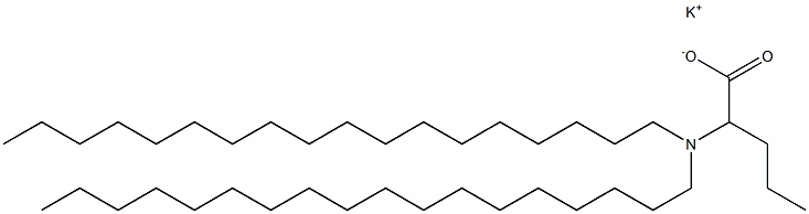 2-(Dioctadecylamino)valeric acid potassium salt Struktur