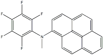 1-[Methyl(pentafluorophenyl)amino]pyrene Struktur