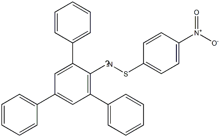 (5'-Phenyl-1,1':3',1''-terbenzene-2'-yl)(4-nitrophenylthio)aminyl radical Struktur