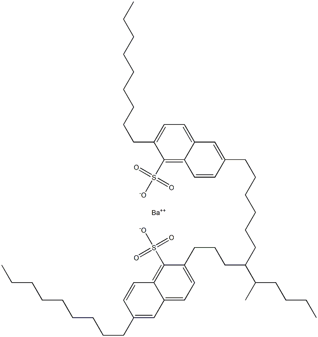 Bis(2,6-dinonyl-1-naphthalenesulfonic acid)barium salt Struktur