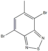 4,7-Dibromo-5-methyl-2,1,3-benzothiadiazole Struktur