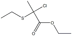 2-Chloro-2-(ethylthio)propionic acid ethyl ester Struktur