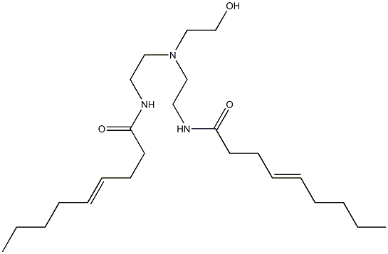 N,N'-[2-Hydroxyethyliminobis(2,1-ethanediyl)]bis(4-nonenamide) Struktur