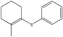 1-(Phenylthio)-2-methyl-1-cyclohexene Struktur