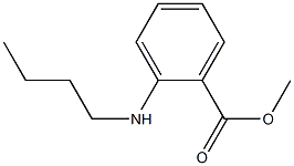 o-(Butylamino)benzoic acid methyl ester Struktur