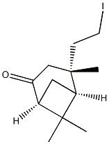 (1S,2R,5S)-2-(2-Iodoethyl)pinan-4-one Struktur