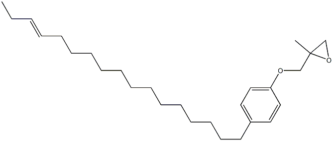 4-(14-Heptadecenyl)phenyl 2-methylglycidyl ether Struktur