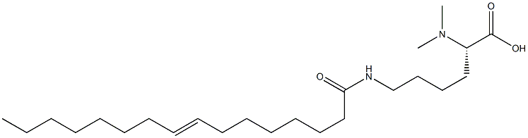 N6-(8-Hexadecenoyl)-N2,N2-dimethyllysine Struktur