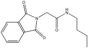 N-Butyl-1,3-dioxo-2-isoindolineacetamide Struktur