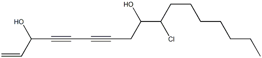 10-Chloro-1-heptadecene-4,6-diyne-3,9-diol Struktur