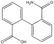 2'-Carbamoyl-1,1'-biphenyl-2-carboxylic acid Struktur