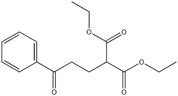 2-(3-Oxo-3-phenylpropyl)propanedioic acid diethyl ester Struktur