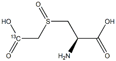 S-[Carboxy(13C)methyl]-L-cysteine S-oxide Struktur