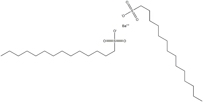 Bis(tetradecane-1-sulfonic acid)barium salt Struktur