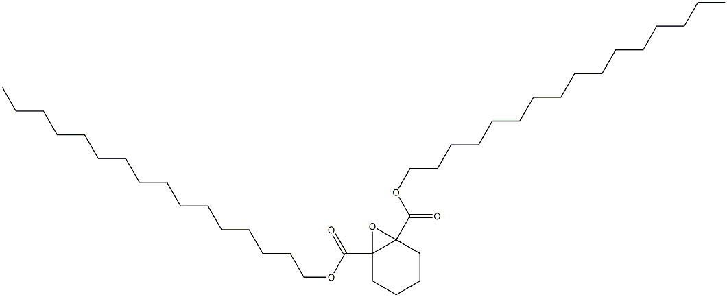 7-Oxabicyclo[4.1.0]heptane-1,6-dicarboxylic acid dihexadecyl ester Struktur