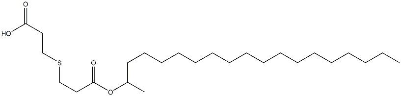 3,3'-Thiobis(propionic acid)1-methyl 1'-octadecyl ester Struktur