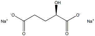 [R,(+)]-2-Hydroxypentanedioic acid disodium salt Struktur