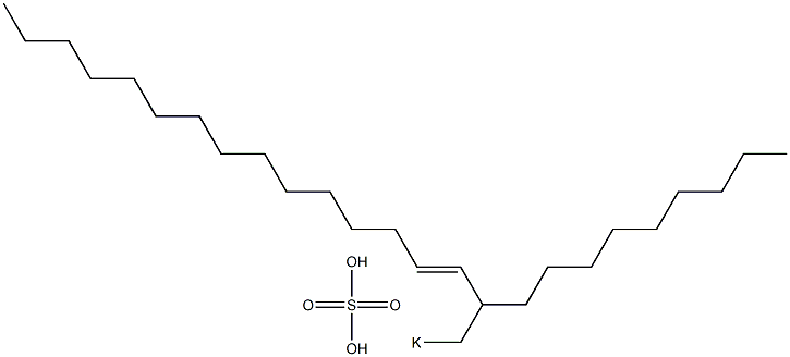 Sulfuric acid 2-nonyl-3-heptadecenyl=potassium ester salt Struktur