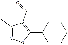 3-Methyl-5-cyclohexylisoxazole-4-carbaldehyde Struktur