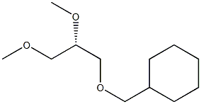 [S,(-)]-1-O-Cyclohexylmethyl-2-O,3-O-dimethyl-L-glycerol Struktur