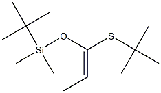 (E)-1-(tert-Butyldimethylsilyloxy)-1-(tert-butylthio)-1-propene Struktur