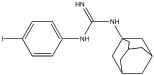 1-(1-Adamantyl)-3-(4-iodophenyl)guanidine Struktur