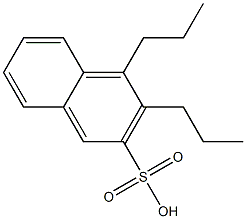 3,4-Dipropyl-2-naphthalenesulfonic acid Struktur