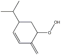 p-Mentha-1(7),2-dien-6-yl hydroperoxide Struktur