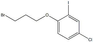 1-(3-Bromopropoxy)-2-iodo-4-chlorobenzene Struktur