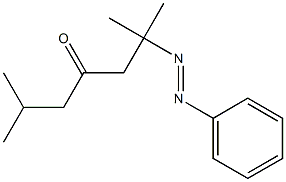 2,6-Dimethyl-2-(phenylazo)heptan-4-one Struktur