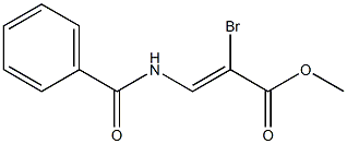 (Z)-2-Bromo-3-(benzoylamino)propenoic acid methyl ester Struktur