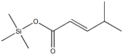 4-Methyl-2-pentenoic acid trimethylsilyl ester Struktur