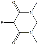 5-Fluoro-1,2-dihydro-1,3-dimethylpyrimidine-4,6(3H,5H)-dione Struktur