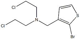 2-Bromo-N,N-bis(2-chloroethyl)-3-thiophenemethanamine Struktur