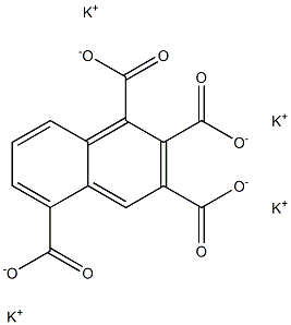 1,2,3,5-Naphthalenetetracarboxylic acid tetrapotassium salt Struktur