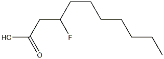 3-Fluorocapric acid Struktur