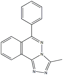 3-Methyl-6-phenyl-1,2,4-triazolo[3,4-a]phthalazine Struktur