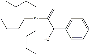 1-Phenyl-2-(tributylstannyl)-2-propene-1-ol Struktur