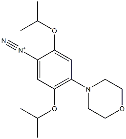 2,5-Bis(1-methylethoxy)-4-(4-morpholinyl)benzenediazonium Struktur