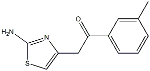 2-Amino-4-[(3-methylphenyl)carbonylmethyl]thiazole Struktur