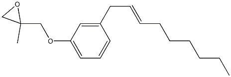 3-(2-Nonenyl)phenyl 2-methylglycidyl ether Struktur