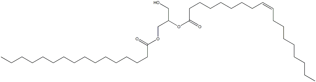 (+)-1-O-Palmitoyl-2-O-oleoyl-D-glycerol Struktur