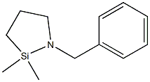 1-Benzyl-2,2-dimethyl-1-aza-2-silacyclopentane Struktur