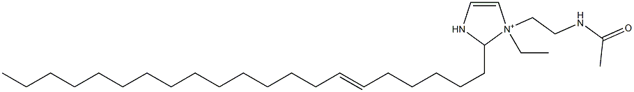 1-[2-(Acetylamino)ethyl]-1-ethyl-2-(6-henicosenyl)-4-imidazoline-1-ium Struktur