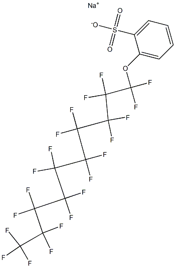 2-(Henicosafluorodecyloxy)benzenesulfonic acid sodium salt Struktur