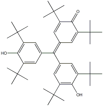 4-[Bis(3,5-di-tert-butyl-4-hydroxyphenyl)methylene]-2,6-di-tert-butyl-2,5-cyclohexadiene-1-one Struktur