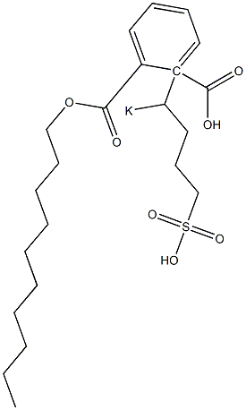 Phthalic acid 1-decyl 2-(1-potassiosulfobutyl) ester Struktur