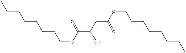 [S,(-)]-2-Hydroxysuccinic acid dioctyl ester Struktur