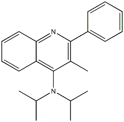 2-Phenyl-3-methyl-4-diisopropylaminoquinoline Struktur