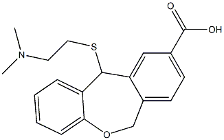 11-[[2-(Dimethylamino)ethyl]thio]-6,11-dihydrodibenz[b,e]oxepin-9-carboxylic acid Struktur